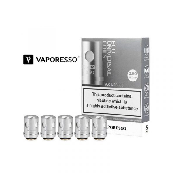 Kit 5pcs Resistencias EUC CCELL Vaporesso 1.0 Ohm